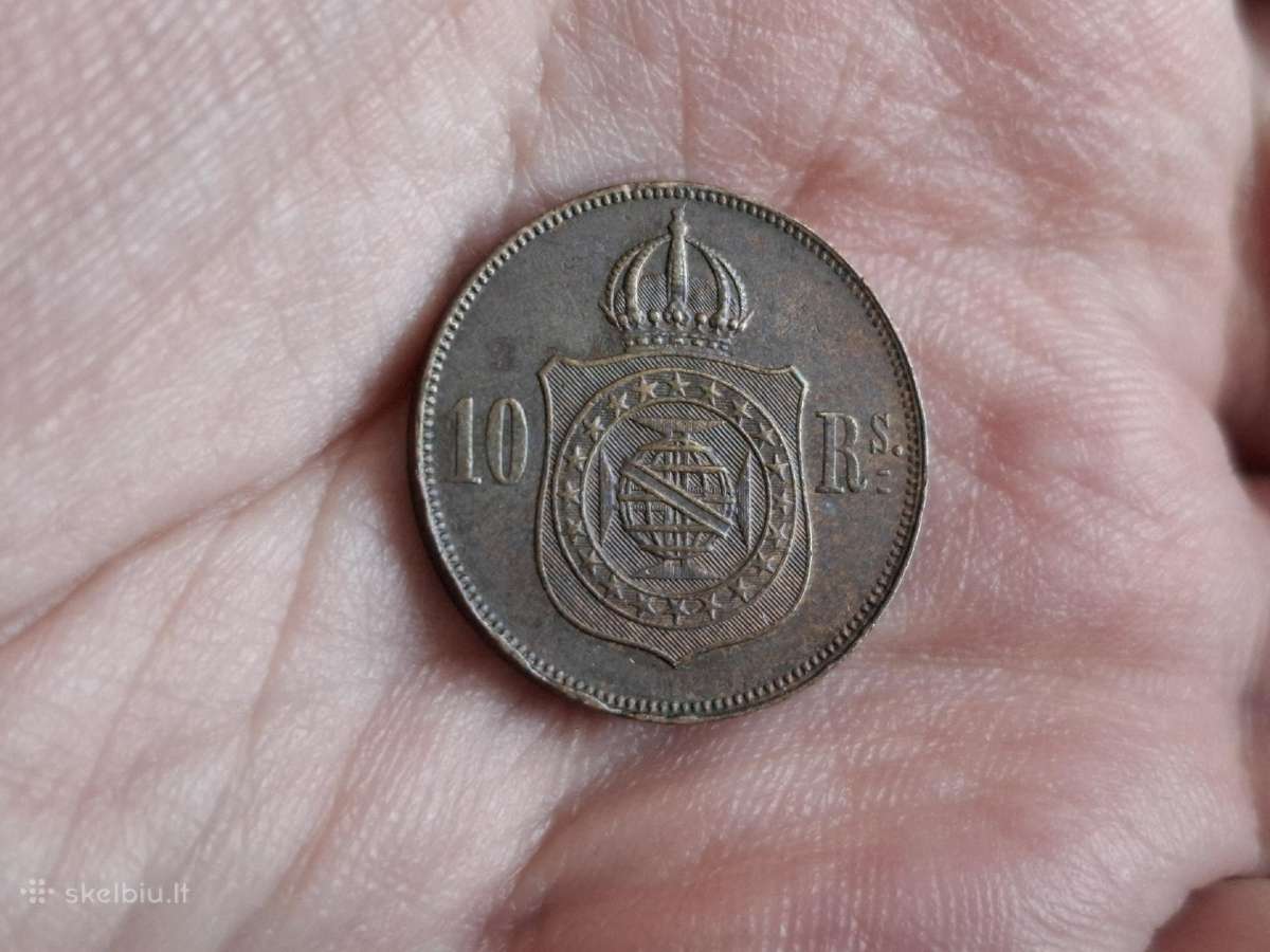 Brazilija 10 reis 1869