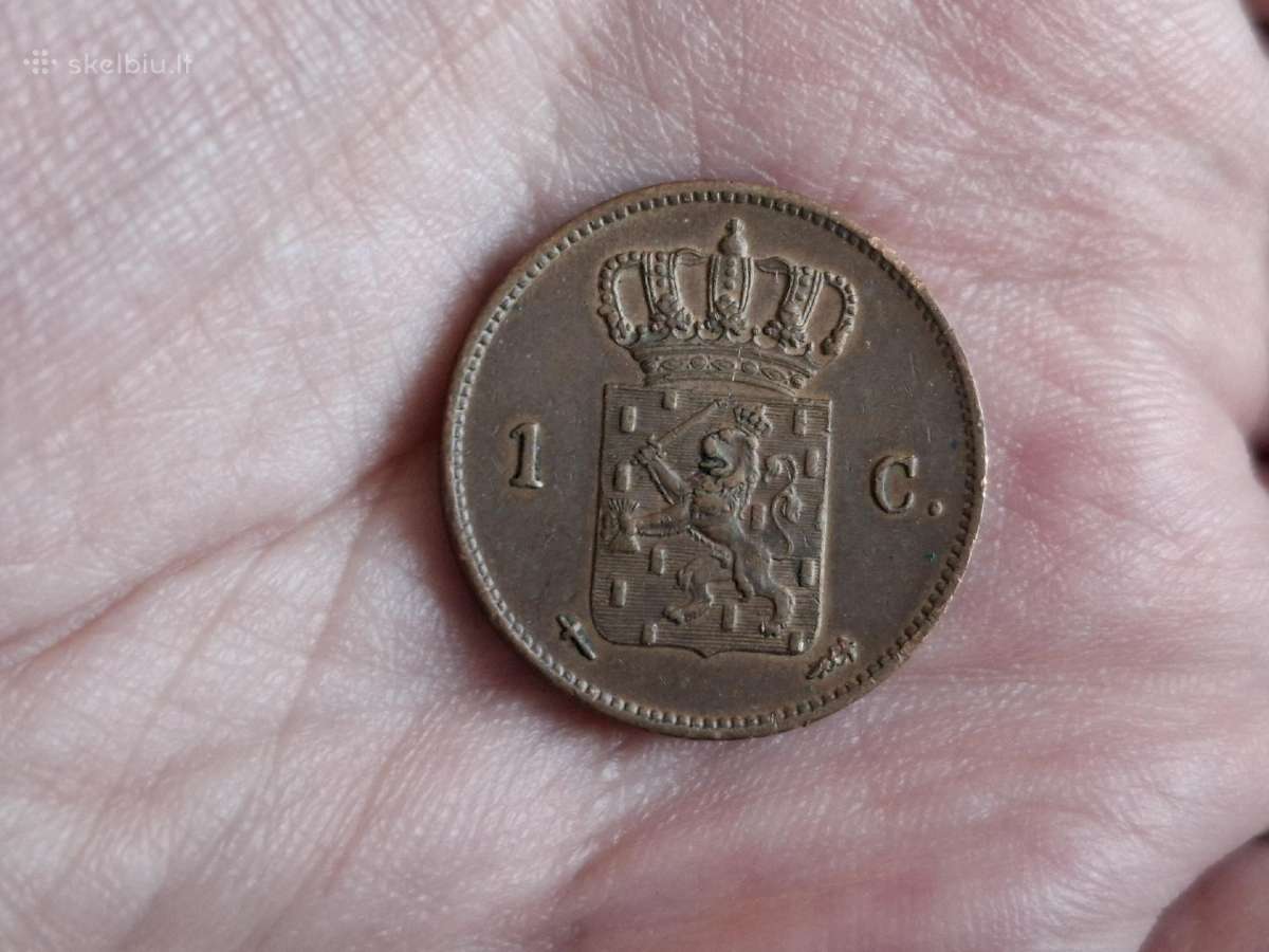 Nyderlandai 1 centas 1863