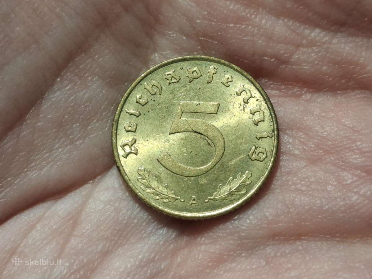 Vokietija 5 pfennig 1939