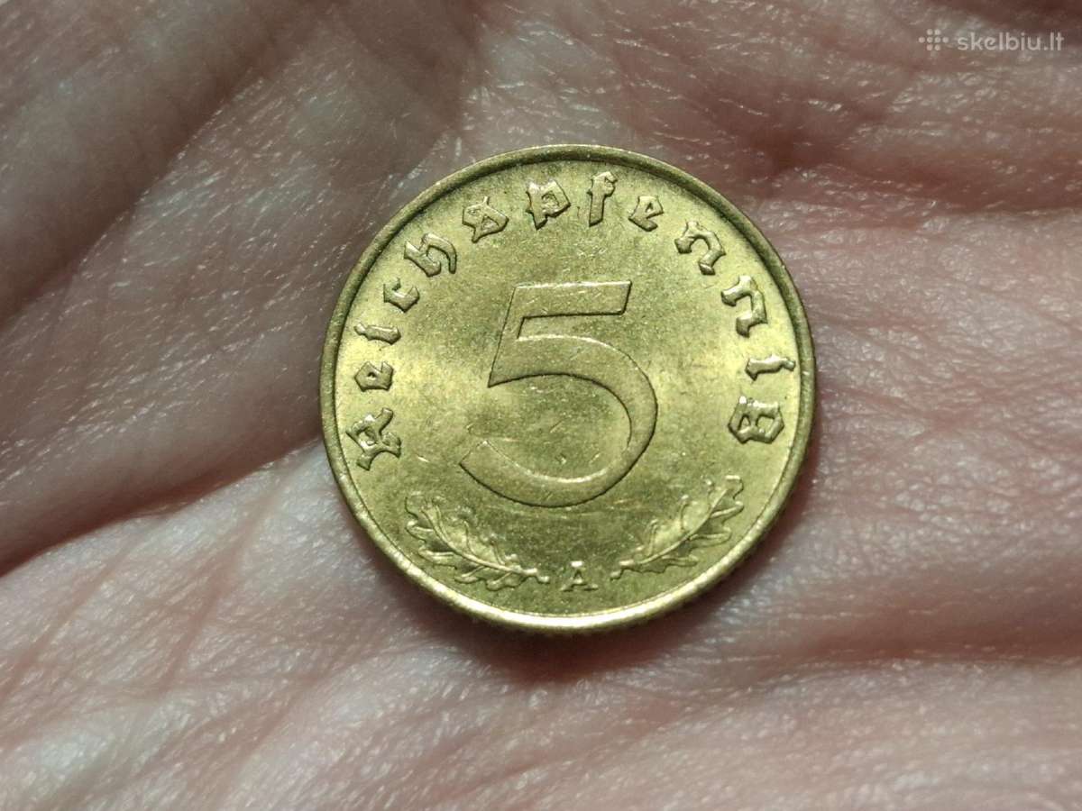 Vokietija 5 pfennig 1938