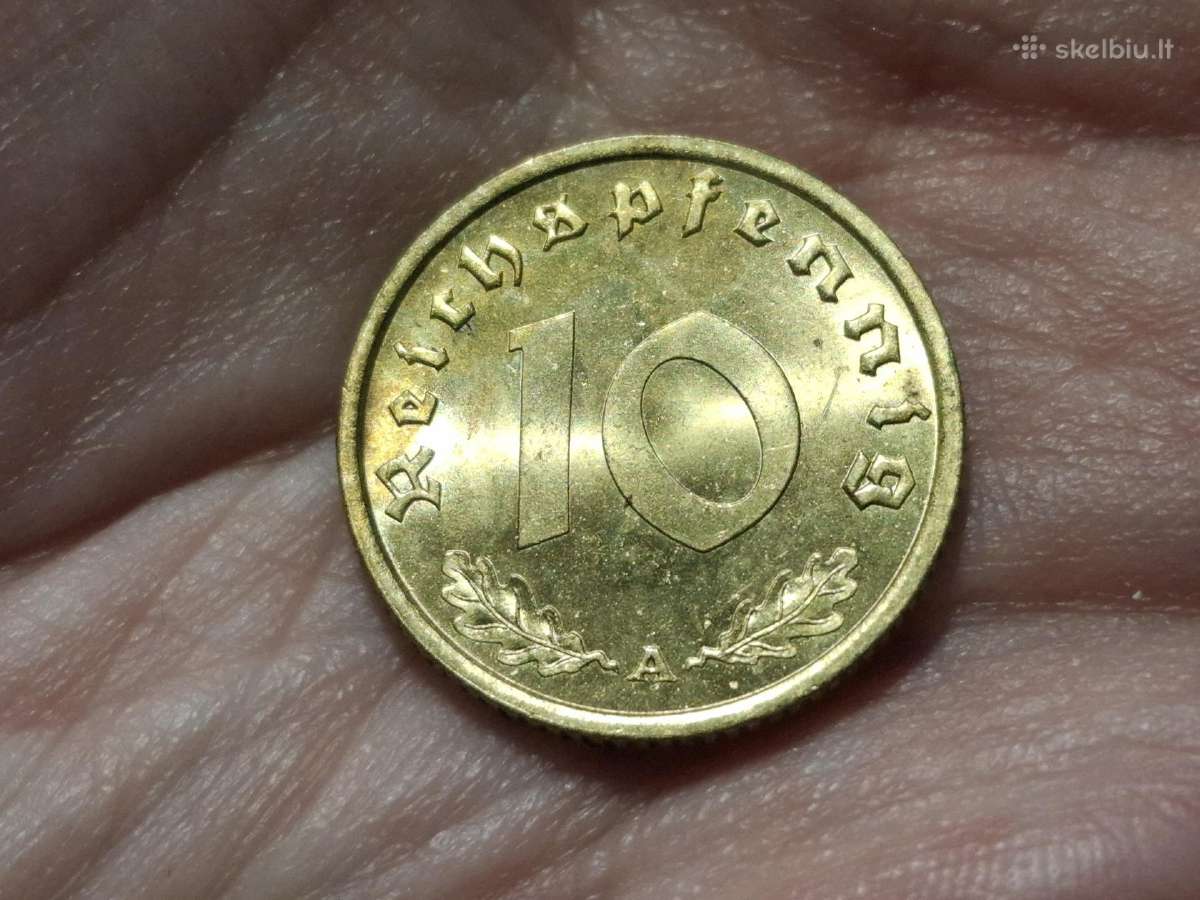 Vokietija 10 pfennig 1938