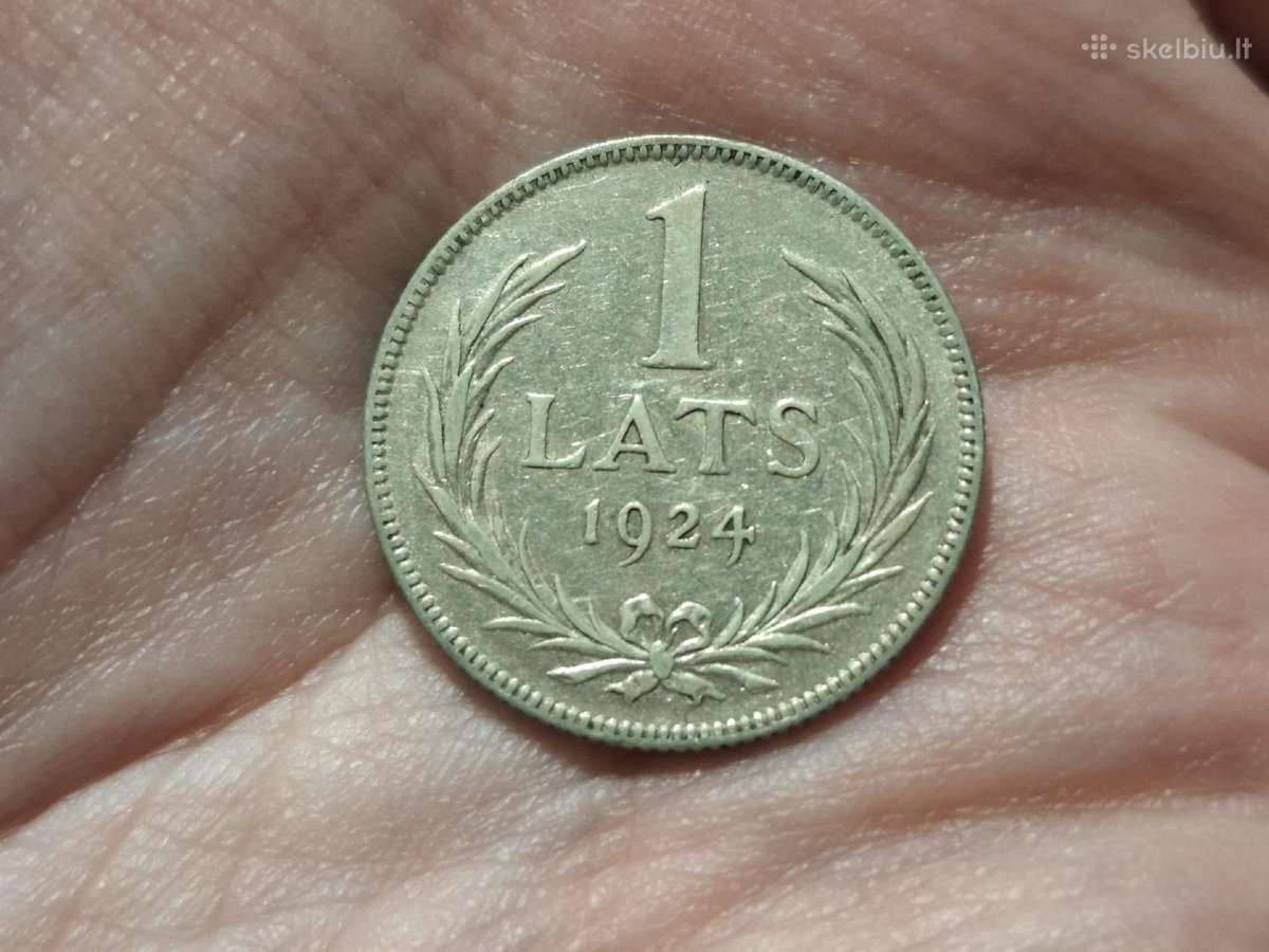 Latvija 1 latas 1924 sidabras