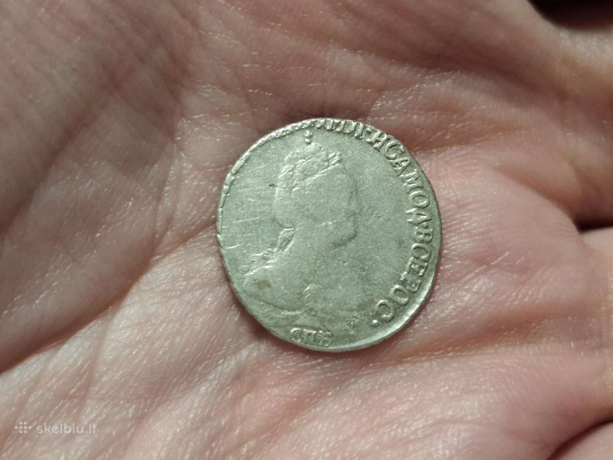 Rusija Grivenikas 1792 sidabras - nuotraukos Nr. 2
