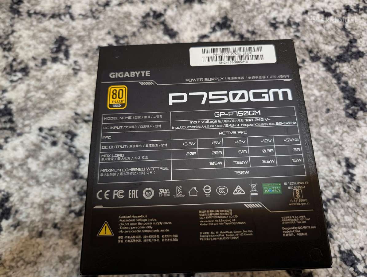 Gigabyte P750gm - nuotraukos Nr. 2
