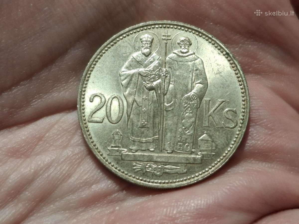 Slovakija 20 korun 1941 sidabras