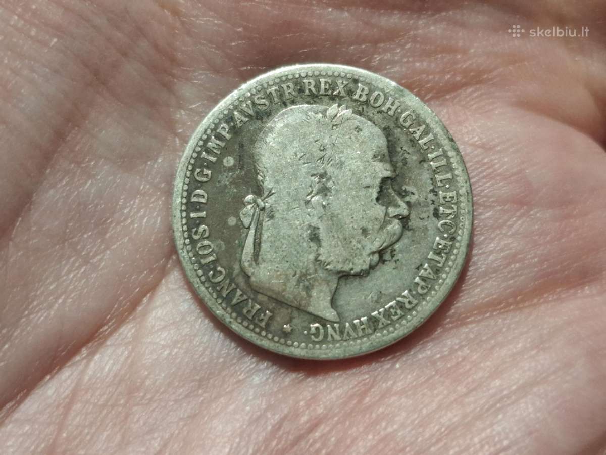 Austrija 1 krona 1893 sidabras - nuotraukos Nr. 2