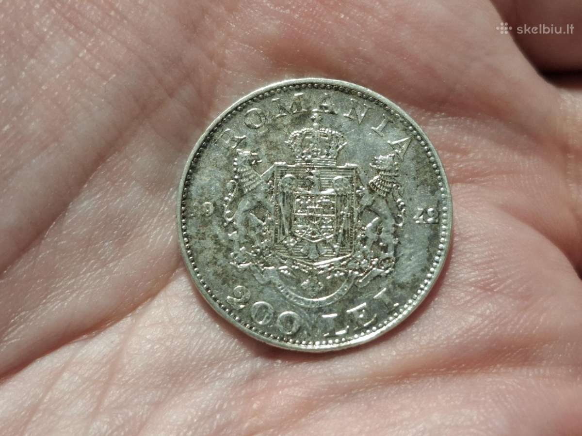 Rumunija 200 lei 1942 sidabras