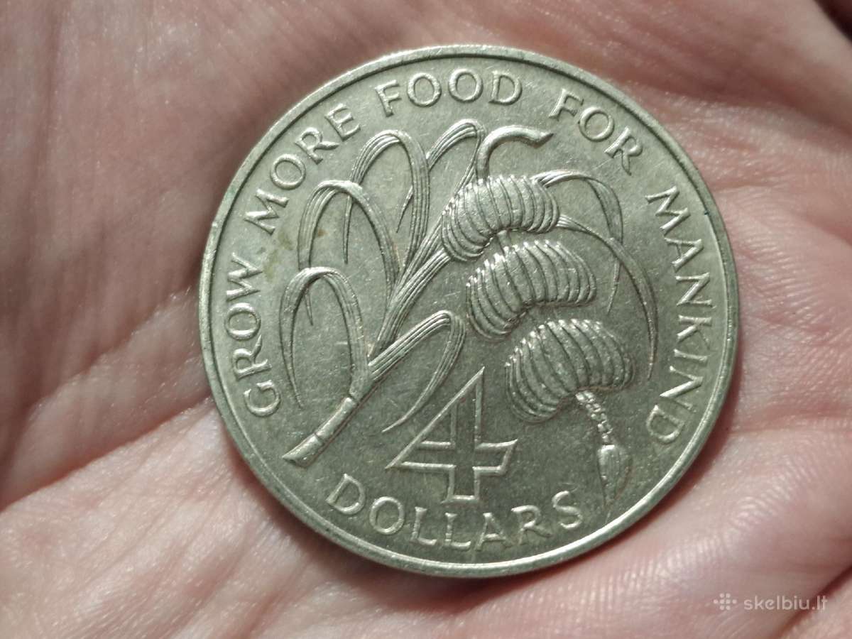Barbadosas 5 doleriai 1970 proginė