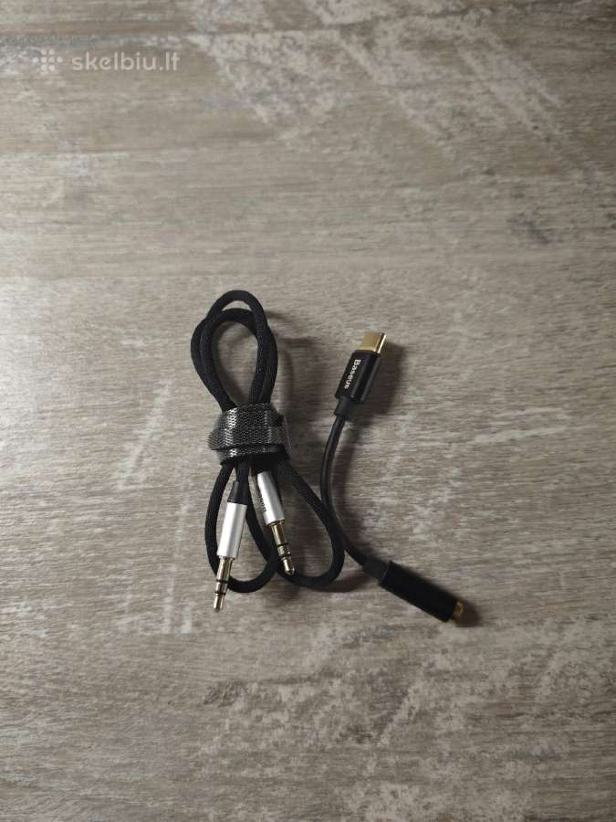 Baseus Usb-c į 3.5 mm Aux adapteris + Aux laidas