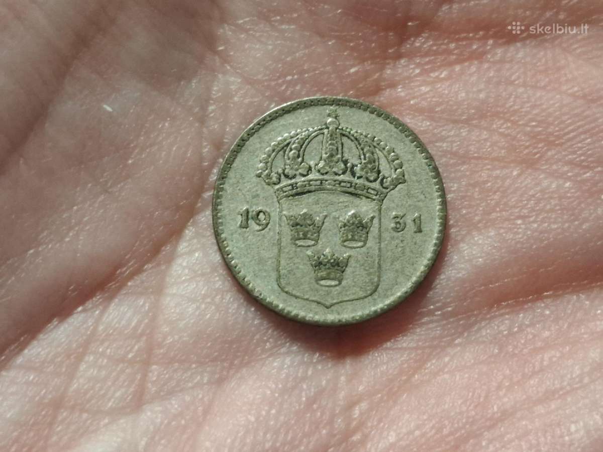 Švedija 10 erių 1931 sidabras - nuotraukos Nr. 2