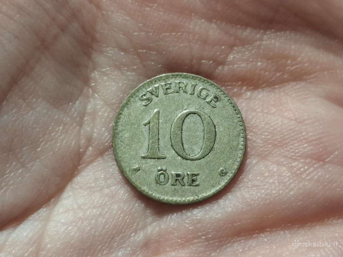 Švedija 10 erių 1930 sidabras