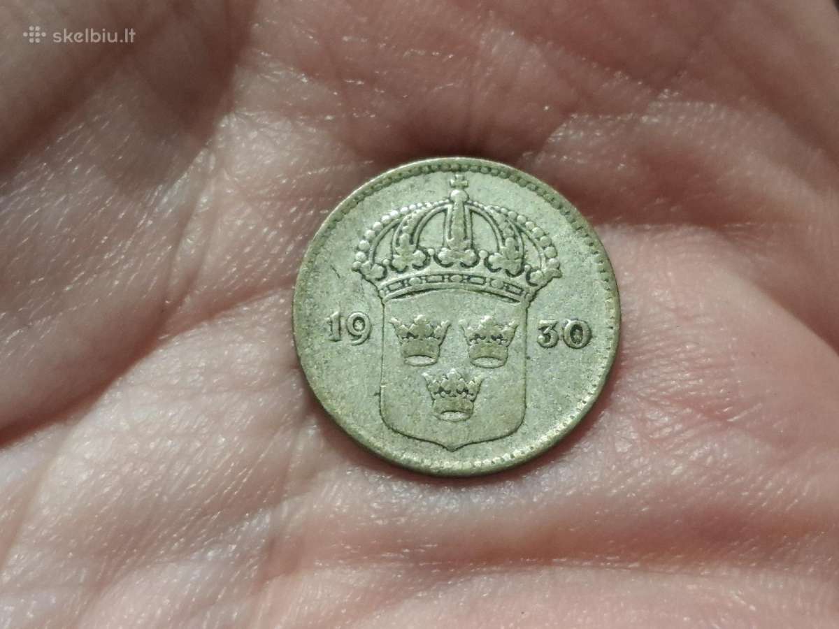 Švedija 10 erių 1930 sidabras - nuotraukos Nr. 2