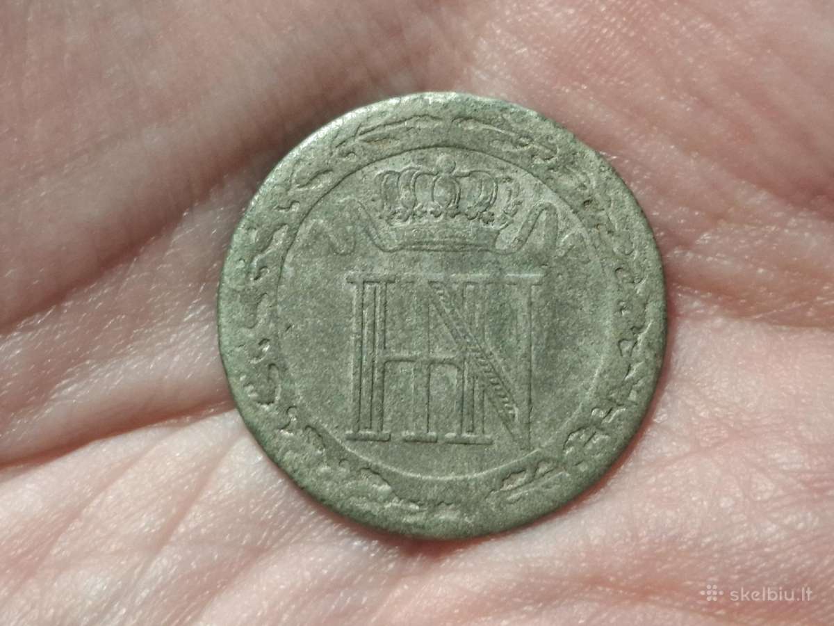 Vestfalija 20 centų 1812 sidabras - nuotraukos Nr. 2