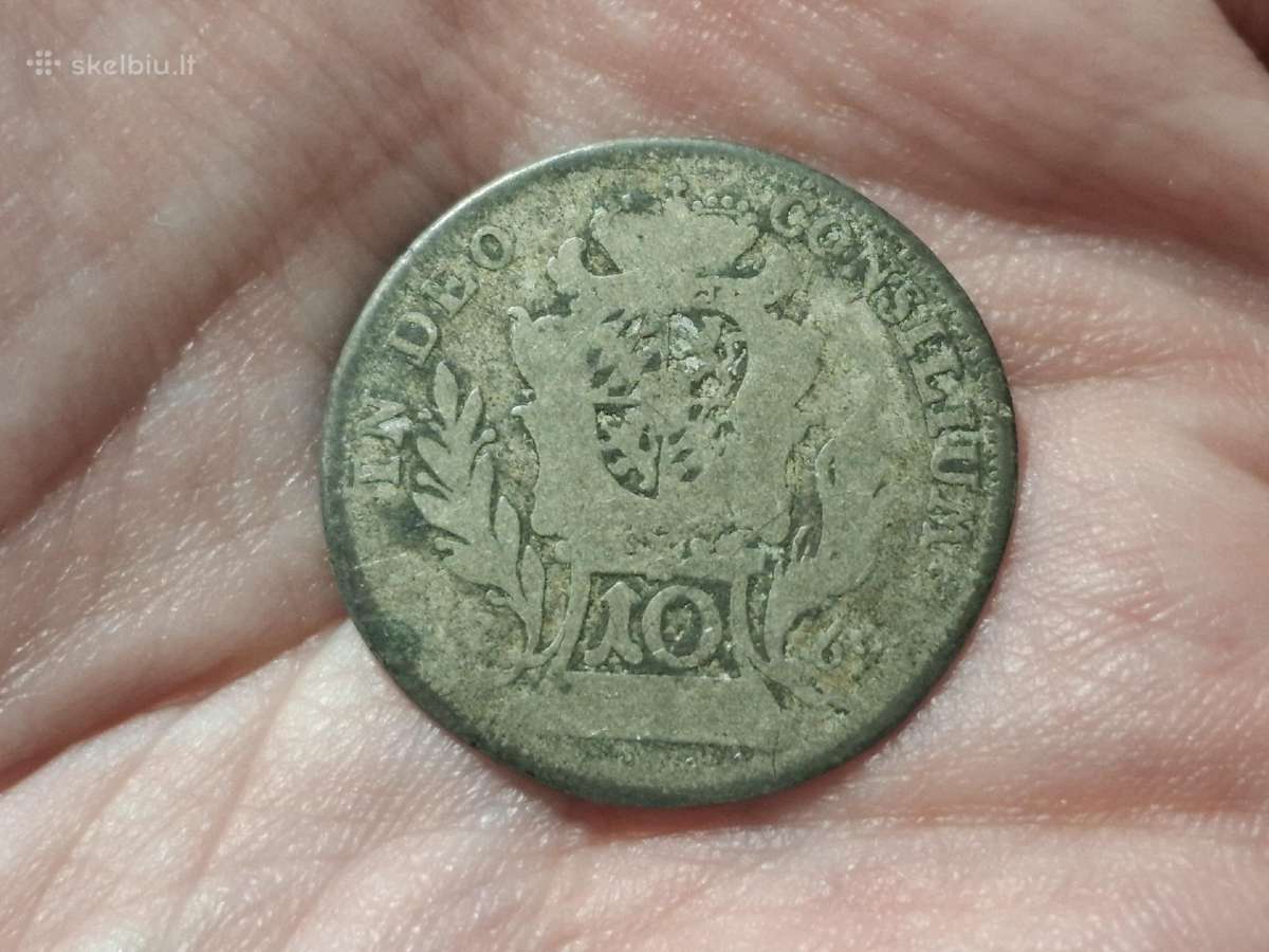 Bavarija 10 kreuzer 1769 sidabras