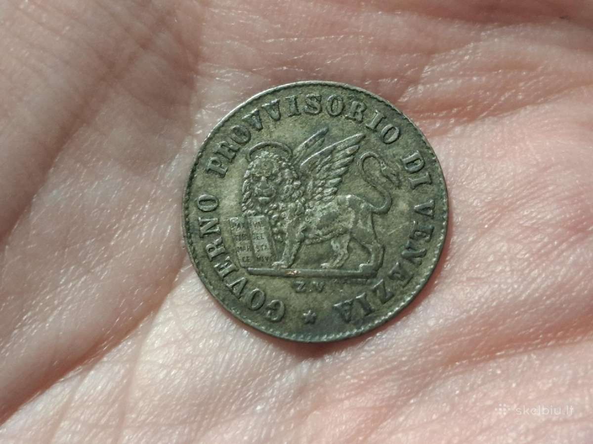 Venecija 15 centesimi 1848 sidabras - nuotraukos Nr. 2
