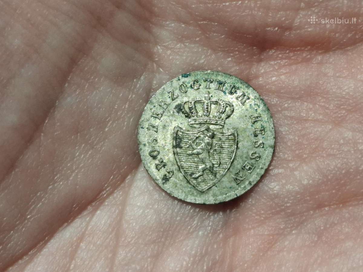Hessen 1 kreuzer 1839 sidabras - nuotraukos Nr. 2