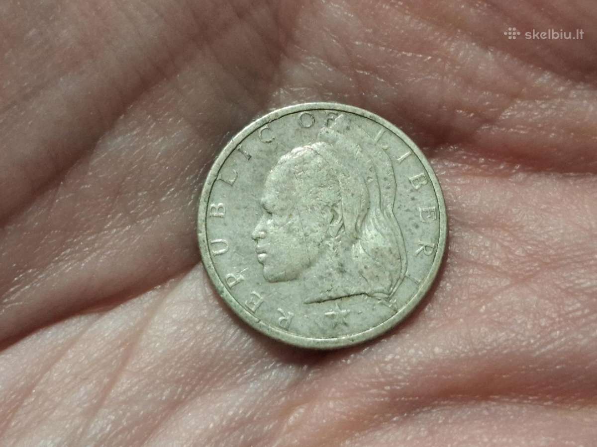 Liberija 10 centų 1960 sidabras - nuotraukos Nr. 2