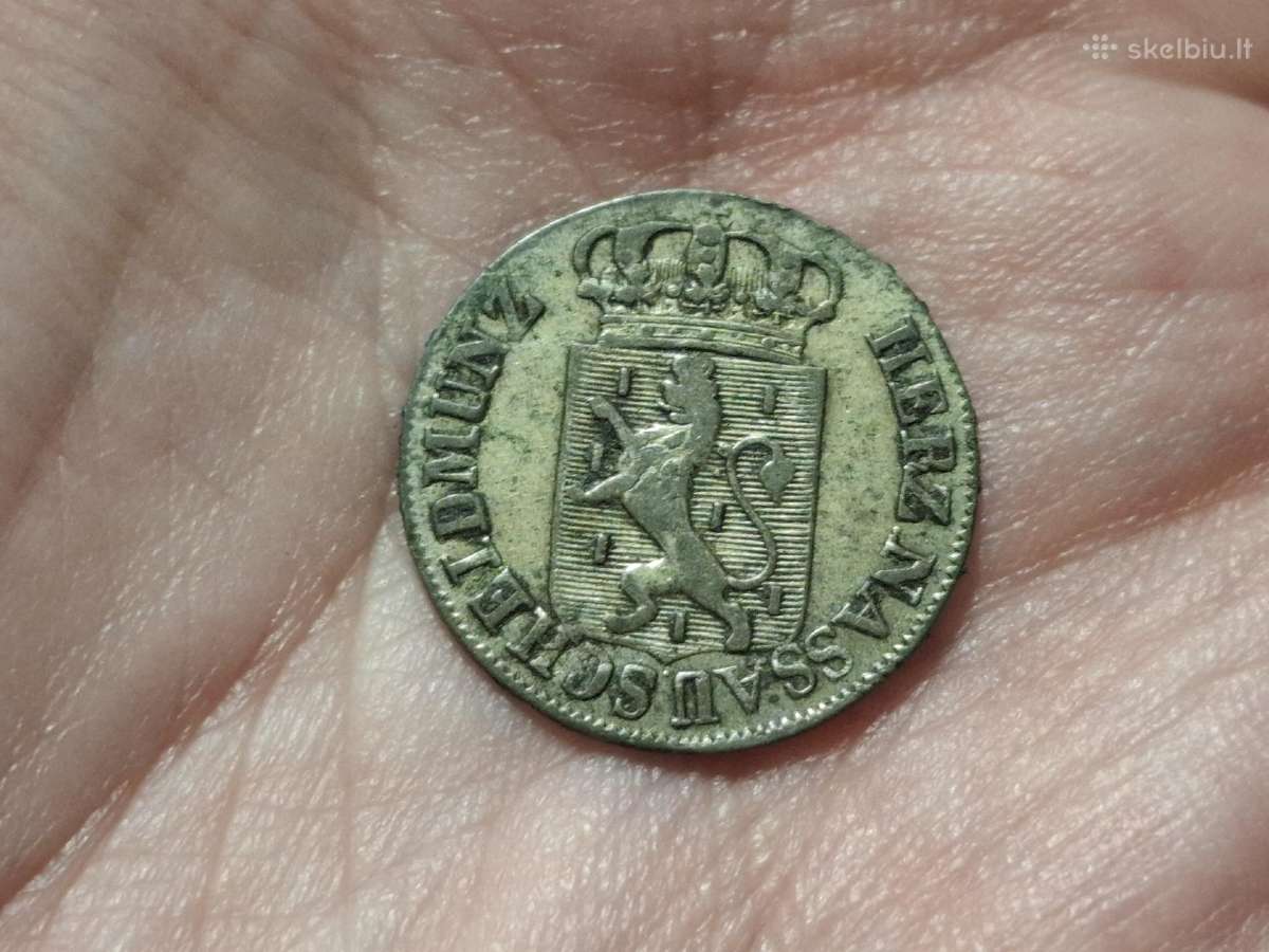 Nassau 6 kreuzer 1826 sidabras - nuotraukos Nr. 2