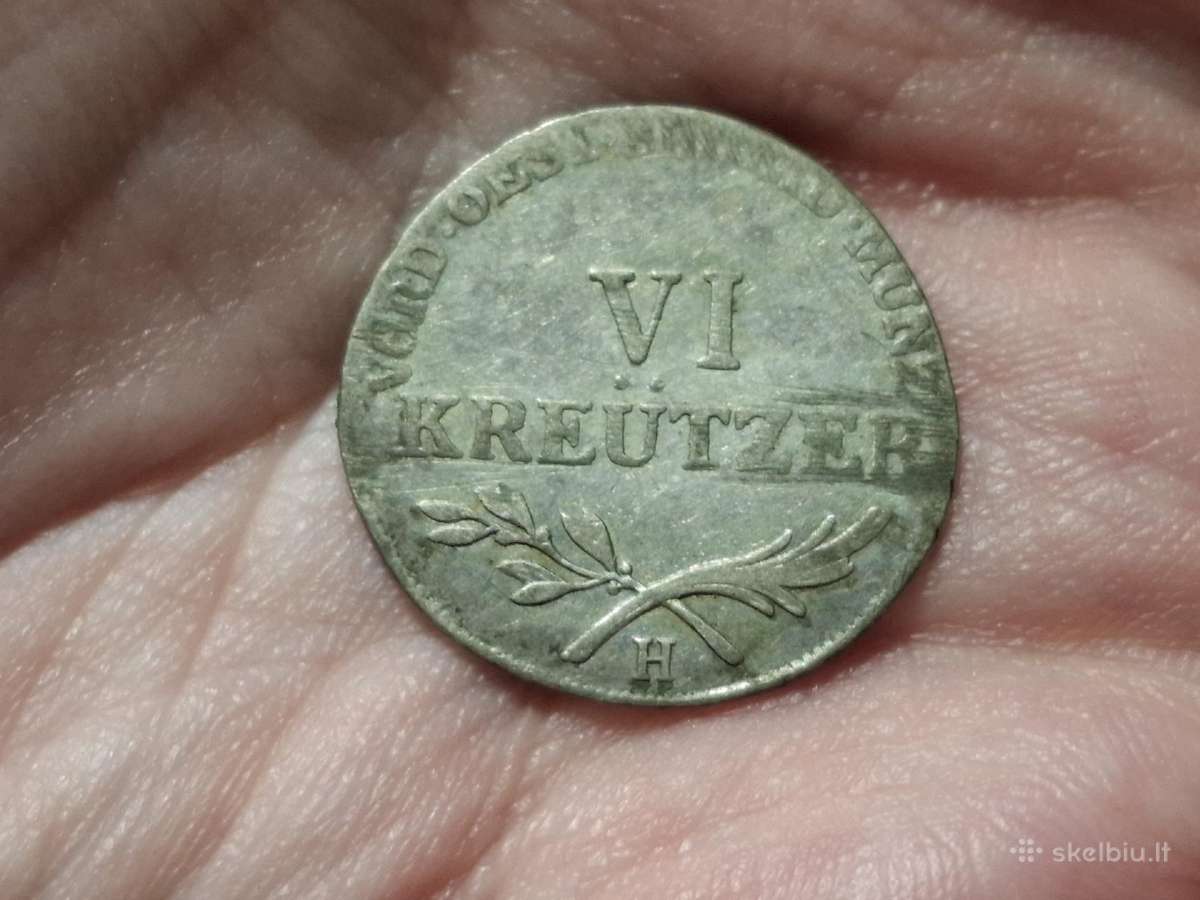 Austrija 6 kreuzer 1805 sidabras