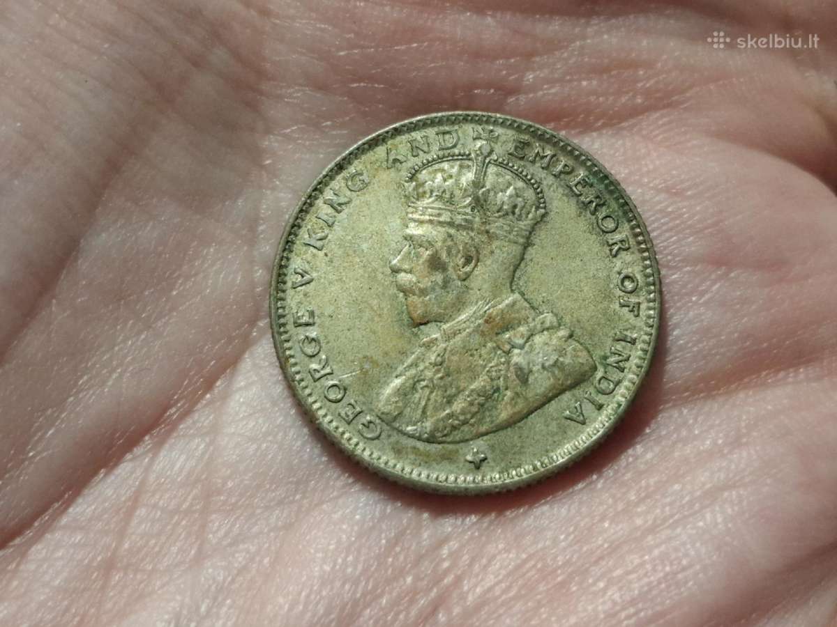 Sąsiaurio gyvenvietės 20 centų 1919 sidabras - nuotraukos Nr. 2