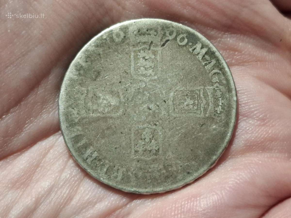 Anglija 1 šilingas 1696 sidabras