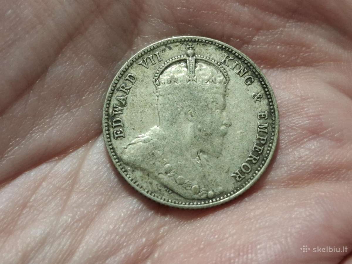 Sąsiaurio gyvenvietės 20 centų 1903 sidabras - nuotraukos Nr. 2