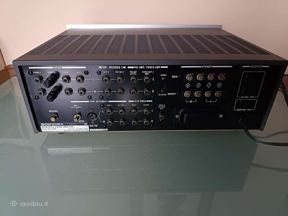 Sony Ta-1150 kolekcinio stovio stiprintuvas - nuotraukos Nr. 8