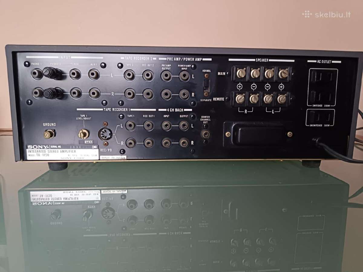 Sony Ta-1150 kolekcinio stovio stiprintuvas - nuotraukos Nr. 9