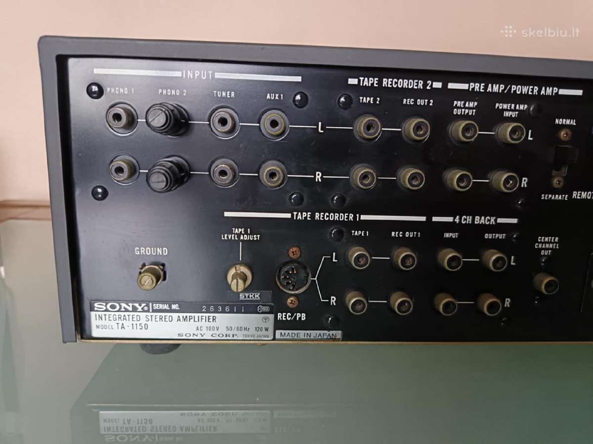 Sony Ta-1150 kolekcinio stovio stiprintuvas - nuotraukos Nr. 11