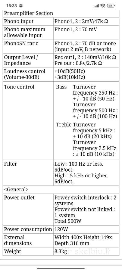 Sony Ta-1150 kolekcinio stovio stiprintuvas - nuotraukos Nr. 13