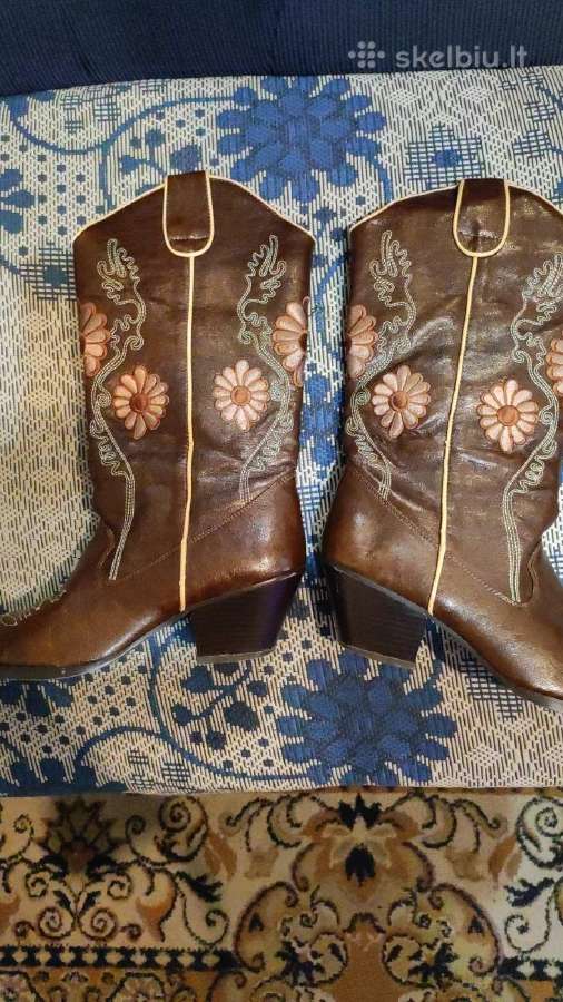 Išskirtiniai cowboy tipo moteriški aulinukai - nuotraukos Nr. 6