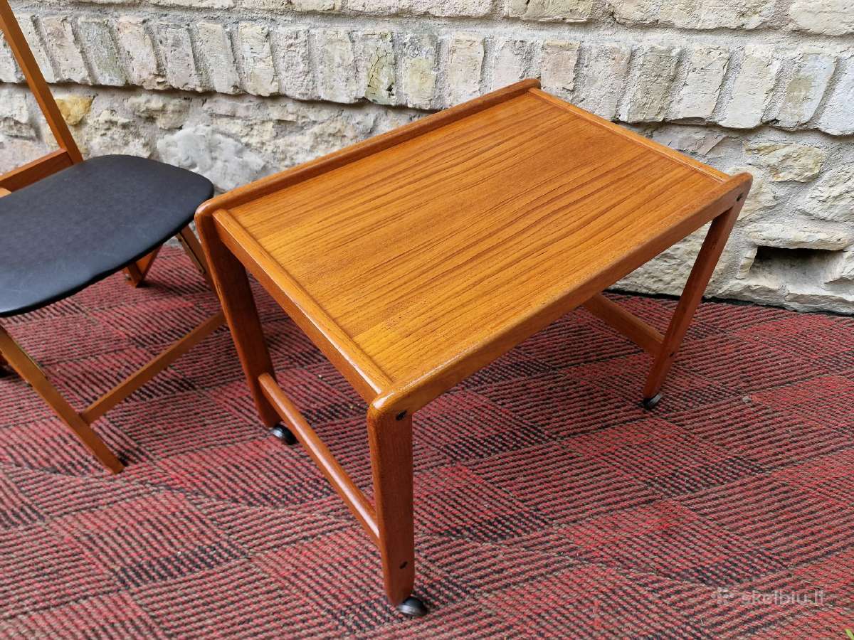 Vintažinis mid century kavos staliukas/servantas - nuotraukos Nr. 7