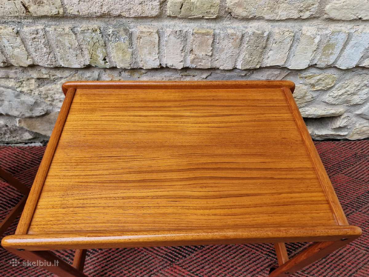 Vintažinis mid century kavos staliukas/servantas - nuotraukos Nr. 9