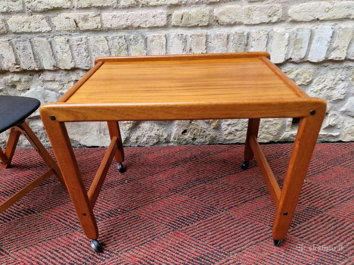 Vintažinis mid century kavos staliukas/servantas - nuotraukos Nr. 12
