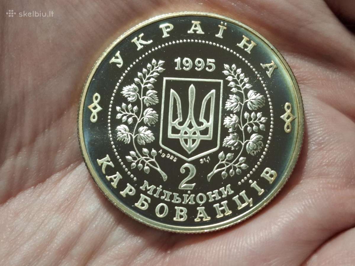 Ukraina 2 000 000 karbovancų 1995 sidabras proginė