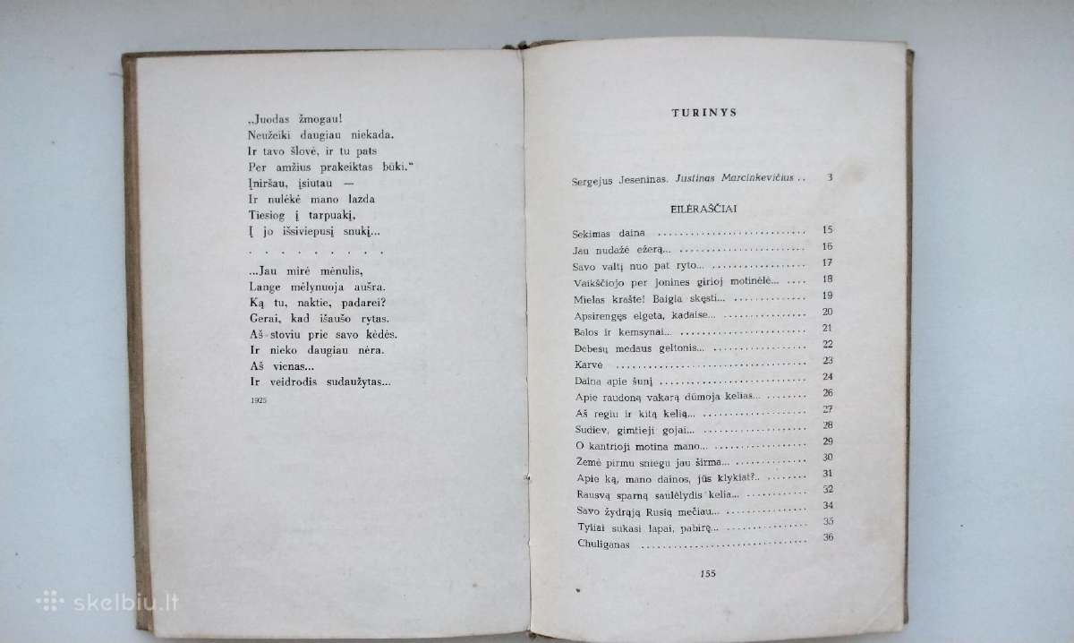 S. Jeseninas. Baltoji obelų pūga. 1961 m. leid. - nuotraukos Nr. 6