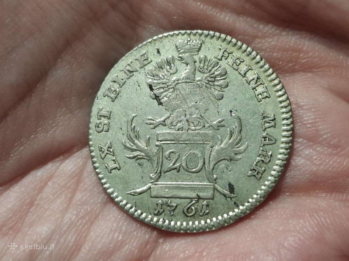 Brandenburg - Ansbach 20 kreuzer 1761 sidabras