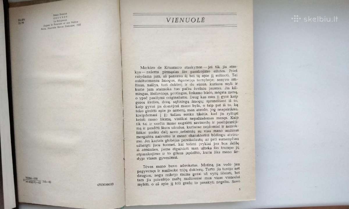 D. Didro. Vienuolė. Žakas Fatalistas ir jo ponas - nuotraukos Nr. 3