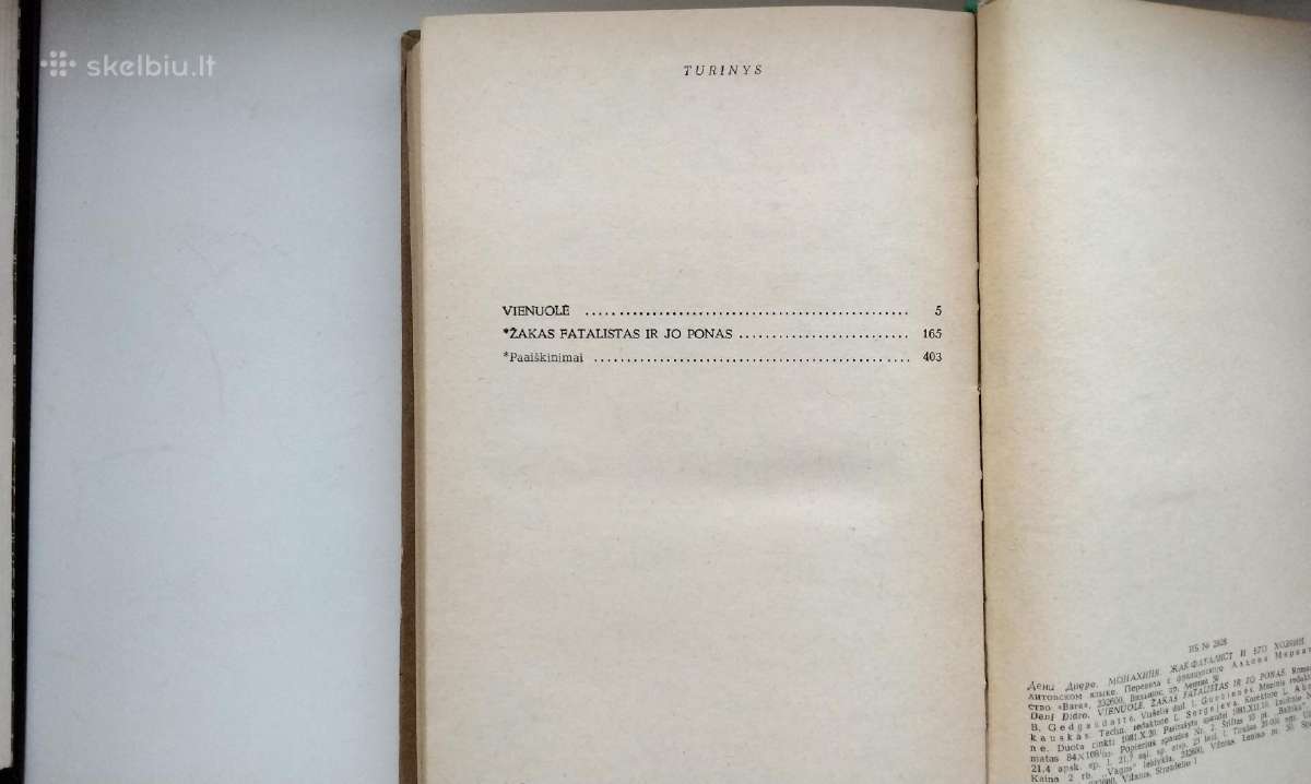 D. Didro. Vienuolė. Žakas Fatalistas ir jo ponas - nuotraukos Nr. 8