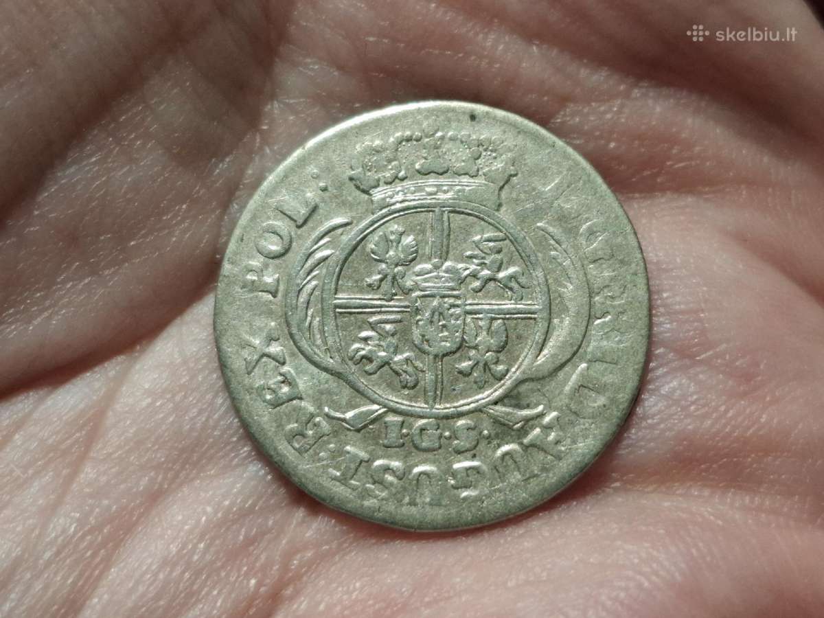 Saksonija 1/12 talerio 1720 sidabras - nuotraukos Nr. 2