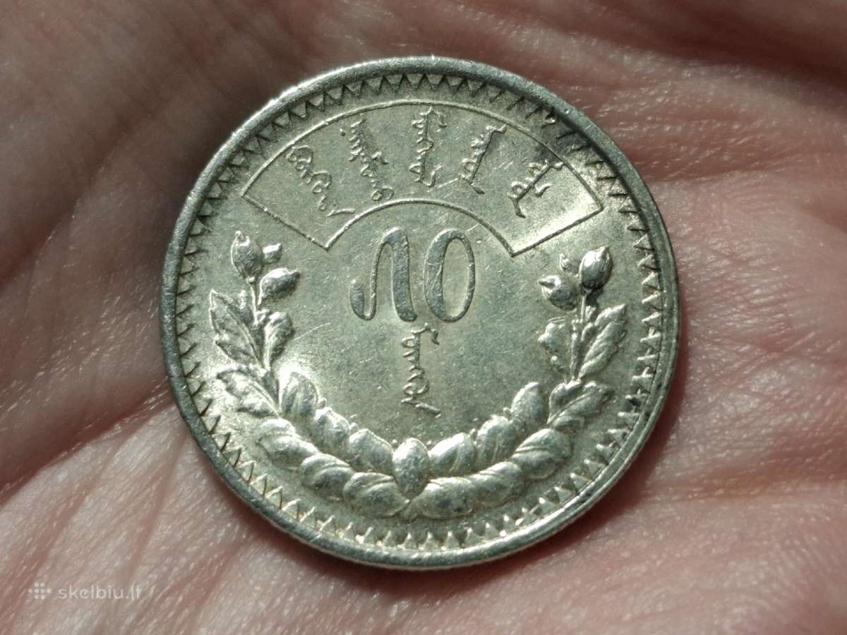Mongolija 50 mongo 1925 sidabras