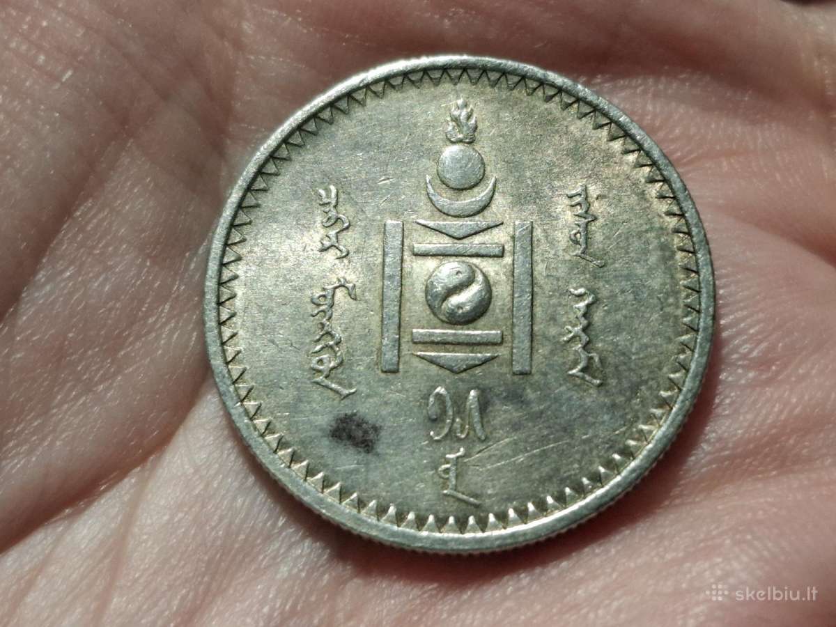 Mongolija 50 mongo 1925 sidabras - nuotraukos Nr. 2