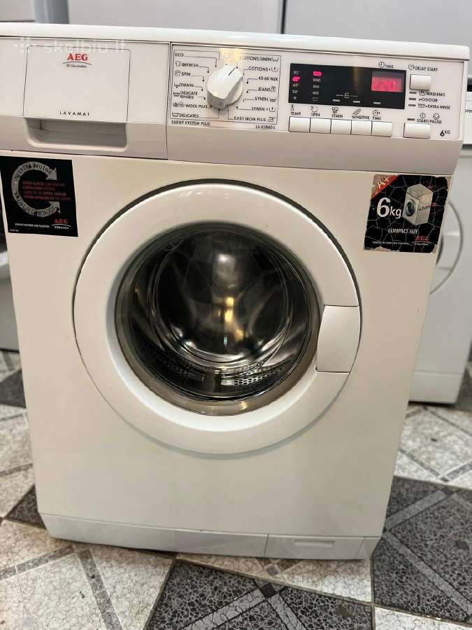 Skalbimo mašina Aeg Ls62840l, 6kg, 1200aps/min - nuotraukos Nr. 2