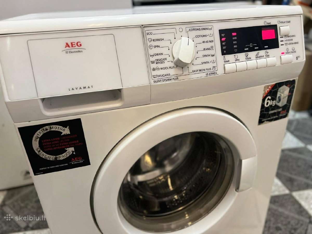 Skalbimo mašina Aeg Ls62840l, 6kg, 1200aps/min - nuotraukos Nr. 3