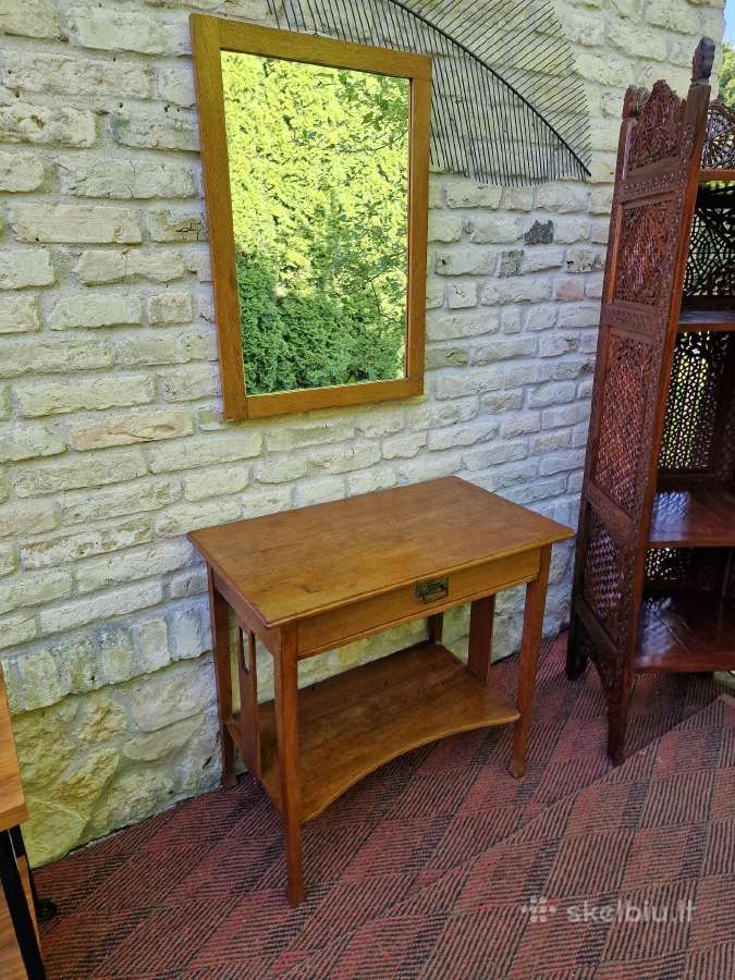 Vintažinis Art Nouveau konsolinis staliukas - nuotraukos Nr. 7