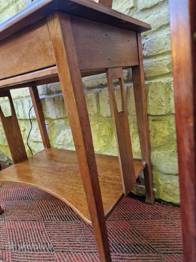 Vintažinis Art Nouveau konsolinis staliukas - nuotraukos Nr. 17