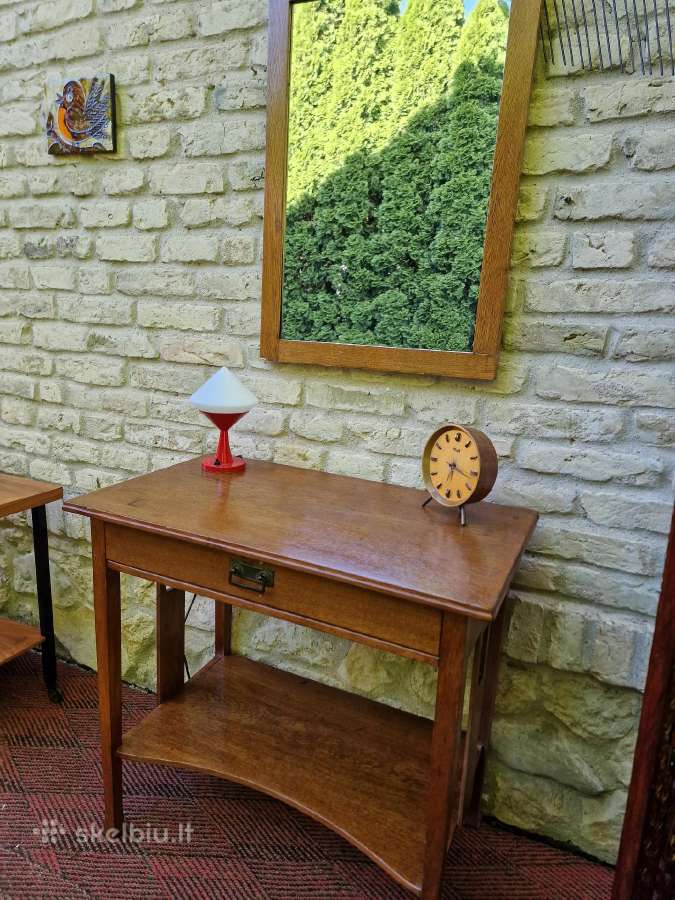 Vintažinis Art Nouveau konsolinis staliukas - nuotraukos Nr. 21