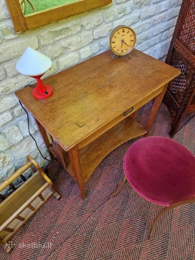 Vintažinis Art Nouveau konsolinis staliukas - nuotraukos Nr. 29