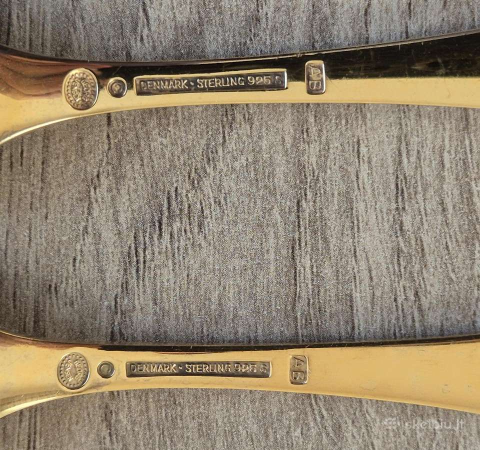 Georg Jensen sidabriniai šaukšteliai. Kaina 300. - nuotraukos Nr. 4