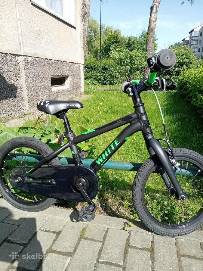 Vaikiškas dviratis White, 16' colių ratai